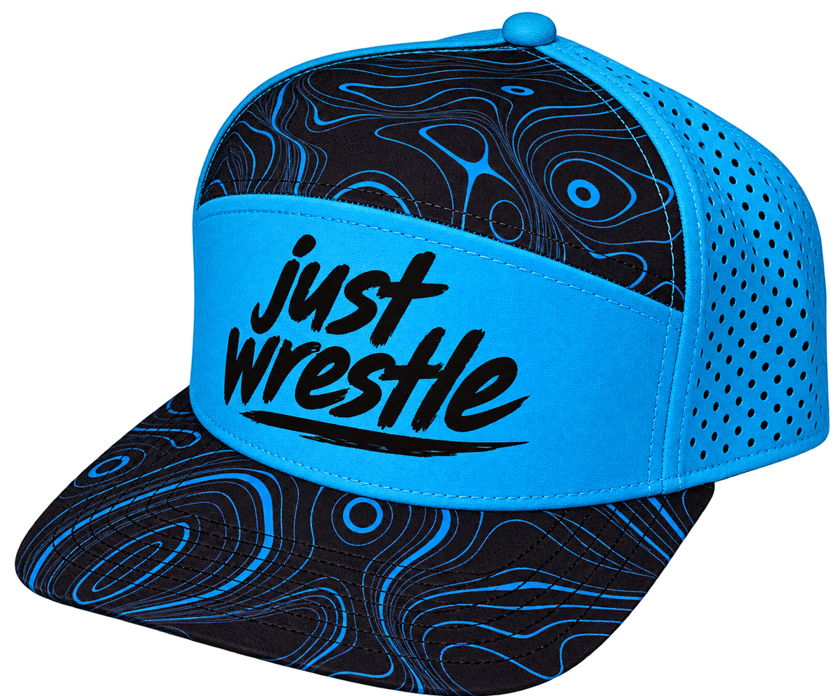 Just wrestle black and blue topography